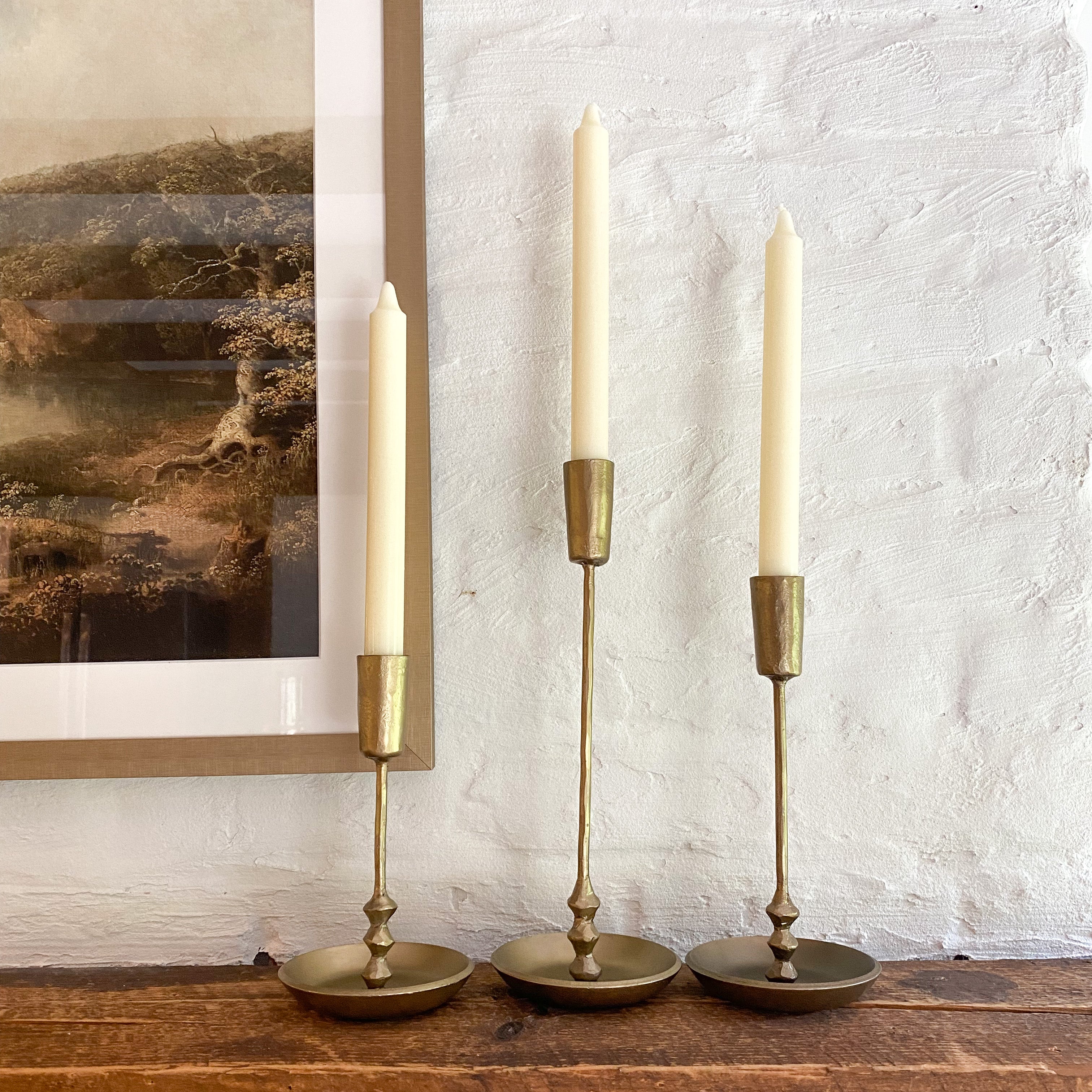 Antique Gold Candlestick 3 Sizes